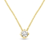 Billede af Collie med brill. 0,25 ct. w/si. 4 grab. chatonsfatn. ven. tr. 0,8 mm. 42 cm. 14 kt.