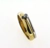 Billede af Ring m. pynt 1 syn. sten 1,75 mm. 8 kt.