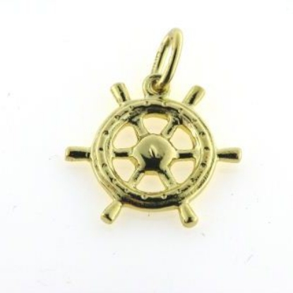 Billede af Vedhæng skibsrat 8 kt. facon + 3,7 gr. (prisen er excl. guld)