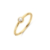 Billede af Spirit Icons Pearl ring forgyldt sølv m. fvp (str. 52)