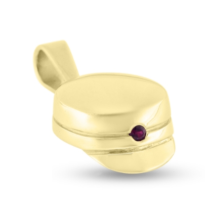 Billede af Vedhæng studenterhue, rubin 0,02 ct. 14 kt. 