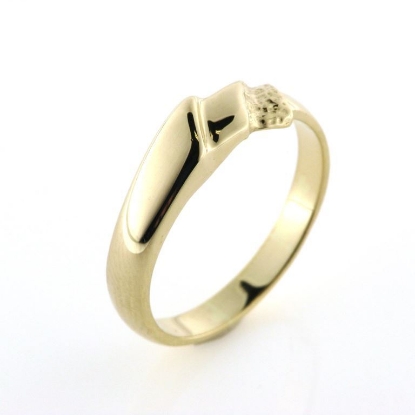 Billede af Ring massiv med råguld, Priser fra