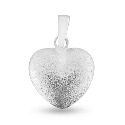 Billede af Vedhæng hjerte, massivt 14 kt. hvg.