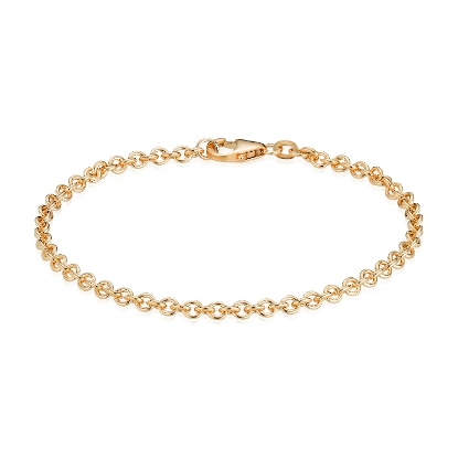 Billede af Armbånd anker rund 14kt t 0,70/br 2,7mm 21cm