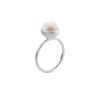 Billede af Susanne Friis Bjørner Ring sølv ferskvandsperle 8mm str. 48