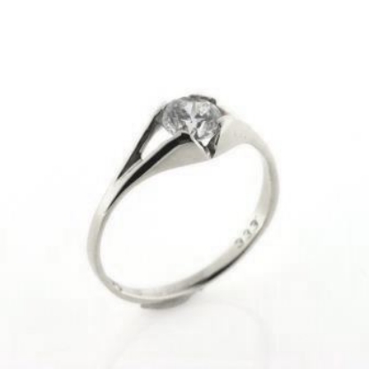 Billede af Ring m. 5 mm syn sten 925 