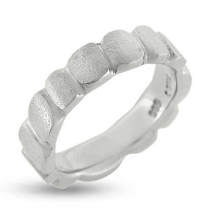 Billede af Ring med felter u/sten 925s