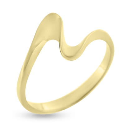 Billede af Guldring forskudt guld