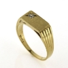 Billede af Herrering m. syn. sten 14 kt. facon 4,4 gr. (prisen er excl. guld)