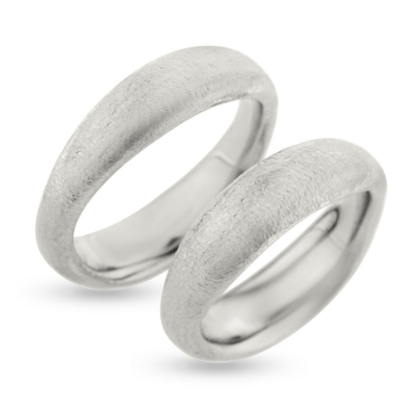 Billede af Vielses/forlovelses ringe bølget, massive  14 kt. hvg.