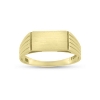 Billede af Herrering m. plade 6½*12mm 8 kt.