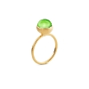 Billede af Susanne Friis Bjørner Ring sølv forgyldt peridot krystal 8mm str. 57