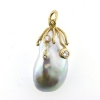 Billede af Vedhæng stor natur perle 14 kt.  (uden stene)