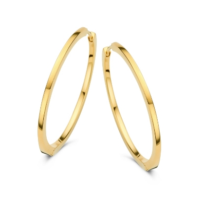 Billede af Spirit Icons Passion ørecreol forgyldt sølv (30 mm)