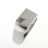 Billede af Herrering m. lukket bund brill. 0,03 w/vs. 14 kt. hvg.