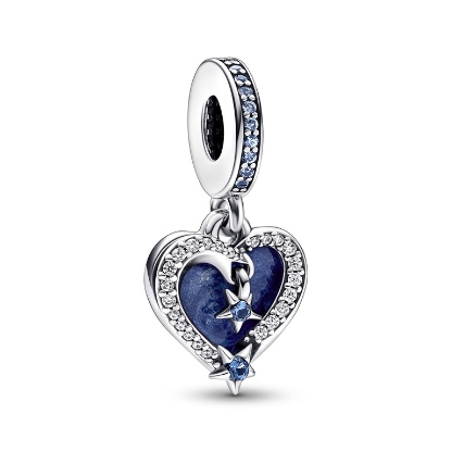 Billede af Pandora charm Celestial Shooting Star Heart