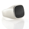Billede af Ring, herrering med onyx sten,14 kt. hvg.