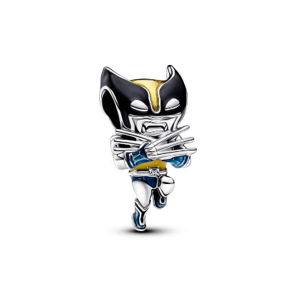 Billede af Pandora Marvel Wolverine charm sølv m. emalje