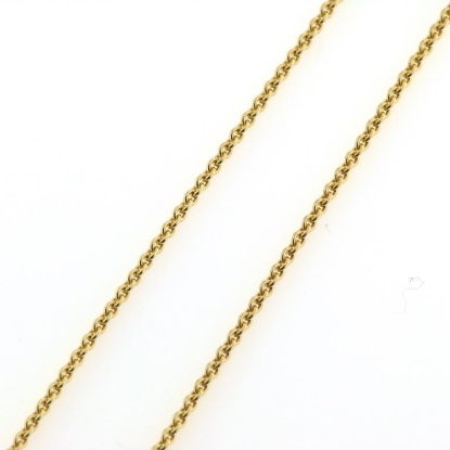 Billede af Kæde anker rund sølv forgyldt t 0,3/br 1,2mm 50cm