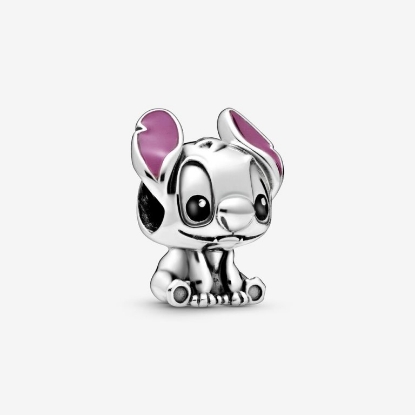 Billede af Pandora DISNEY Stitch Charm sølv med emalje