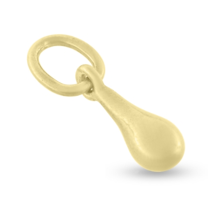 Billede af Vedhæng "Solid Drop Small" dråbe i guld