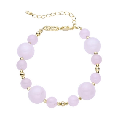 Billede af WiOGA Aisha armbånd forgyldt sølv m. sten (15,5-19 cm)