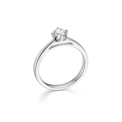 Billede af Mads Z "Crown" ring 14 kt hvidguld 0,34ct. W.SI  (str. 50-60)