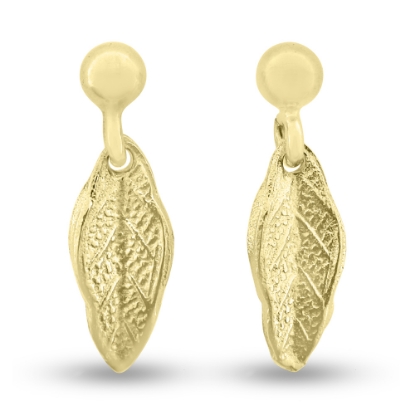Billede af Øreringe "Dancing Leaves" i guld