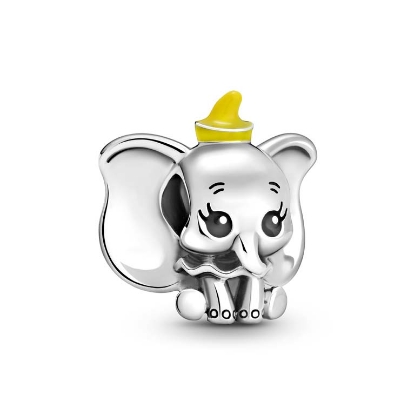 Billede af Pandora Disney Dumbo charm sølv m. emalje