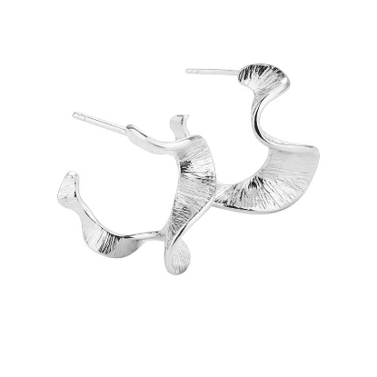 Billede af Aqua Dulce Rhumba Hoop øreringe sølv (25 mm)