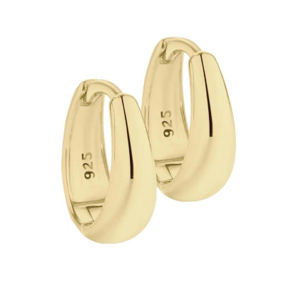 Billede af Aqua Dulce Emma øreringe forgyldt sølv