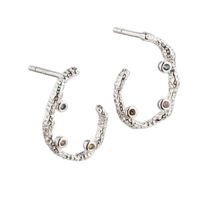 Billede af Aqua Dulce Barbara øreringe sølv m. cz