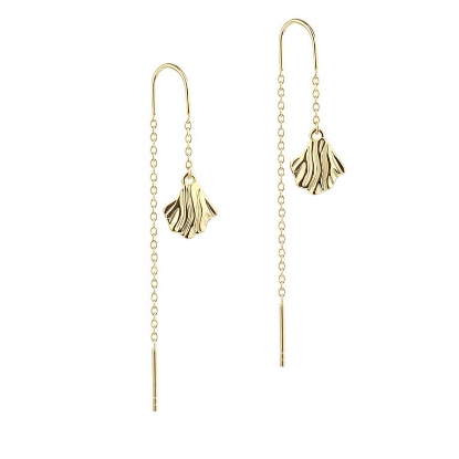 Billede af Aqua Dulce Hulda øreringe forgyldt sølv