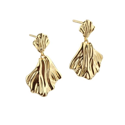 Billede af Aqua Dulce Hulda øreringe forgyldt sølv