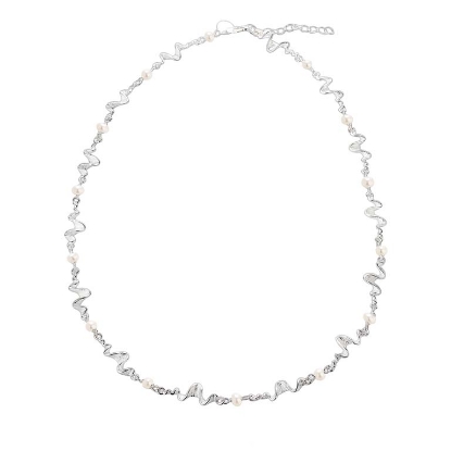 Billede af Aqua Dulce Rhumba Choker halskæde sølv m. fvp (39 + 3 cm)