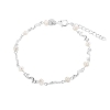 Billede af Aqua Dulce Rhumba Pearl armbånd sølv m. fvp (17 + 3 cm)