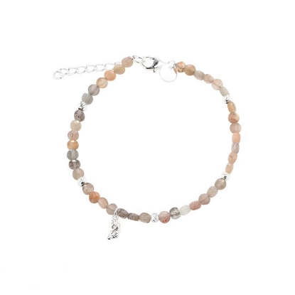 Billede af Aqua Dulce Koi Sun armbånd sølv m. perler (17 + 3 cm)