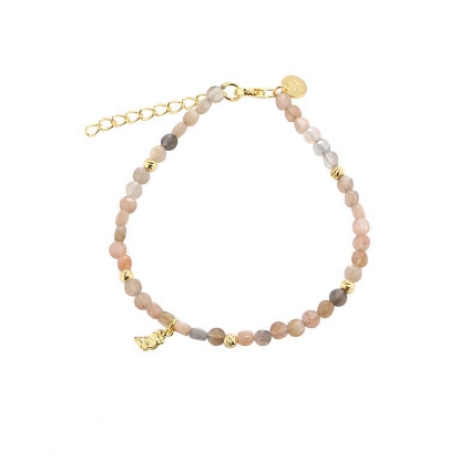 Billede af Aqua Dulce Koi Sun armbånd forgyldt sølv m. perler (17 + 3 cm)