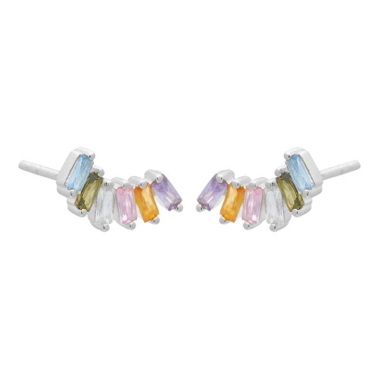 Billede af Aqua Dulce Edith øreringe sølv m. cz