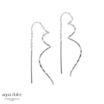 Billede af Aqua Dulce Pullivut øreringe sølv