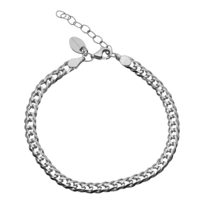 Billede af Aqua Dulce Momse armbånd sølv (17 + 3 cm)