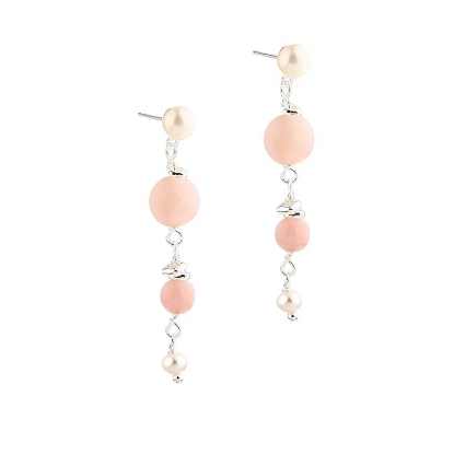 Billede af Aqua Dulce Ghita Short Rose øreringe sølv m. fvp