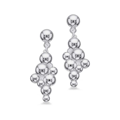 Billede af Ørehængere kugler sølv pt.