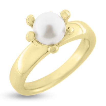 Billede af Ring perle, grabber med dråber, fv. perle 7-7½ mm.