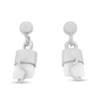 Billede af Tand øreringe i sølv