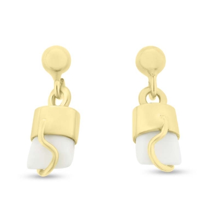 Billede af Tand øreringe 8 kt