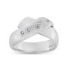 Billede af Ring "Massive Hug" 5 x 0,01 w/vs brillanter 14 karat hvidguld