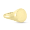 Billede af Ring, Signetring oval plade 13*11 mm 14 kt. 