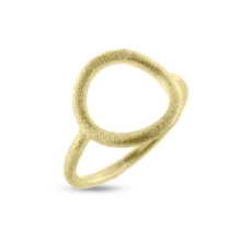Billede af Ring Circles 15 mm. 8 kt. (overflade sand) facon + 3,8 gr. (prisen er excl. guld)