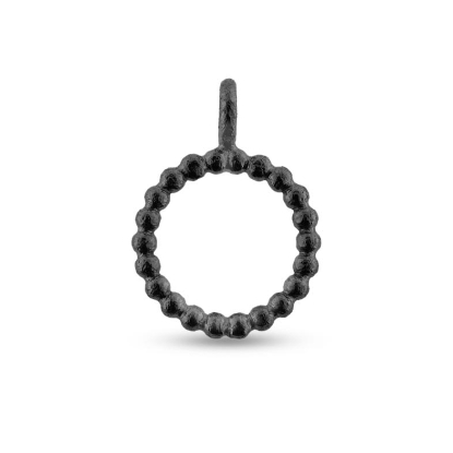 Billede af Vedhæng Circles, kugletråd, 15 mm. 925s oxyd (overflade sand)